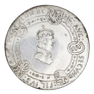 Majnert's forgery of the crown thaler, Sigismund I the Old (King of Poland; 1506–1548). Obverse: