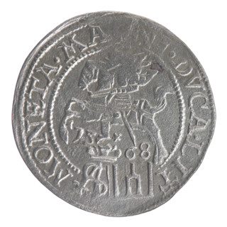 Lithuanian grosz on a Polish foot, Sigismund II Augustus (King of Poland; 1544–1572). Polish coin,