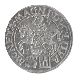 Lithuanian grosz on a Polish foot, Sigismund II Augustus (King of Poland; 1544–1572), Jagiellon