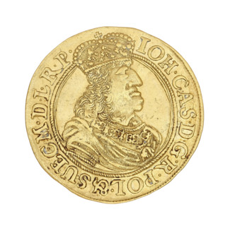 Gdansk ducat, Lesse, Daniel (1656–1685). John II Casimir Vasa (King of Poland; reign 1648–1668).