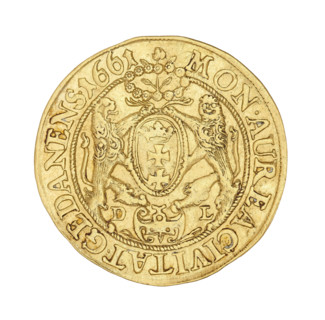 Gdansk ducat, Lesse, Daniel (1656–1685), John II Casimir Vasa (King of Poland; r. 1648–1668).