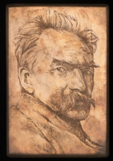 Portrait of Józef Pilsudski, Lopienski, Ignacy (1865–1941), graphic artist; Pilsudski, Józef