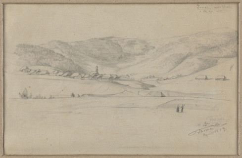 Landscape from the vicinity of Bernau im Schwarzwald; Hans Thoma (1839–1924); mountain landscape
