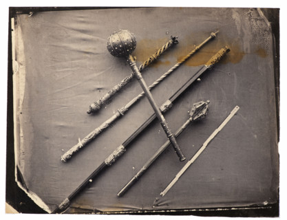 Signs of dignity (staff of the Grand Marshal of the Crown with the numeral of Jan III Sobieski,