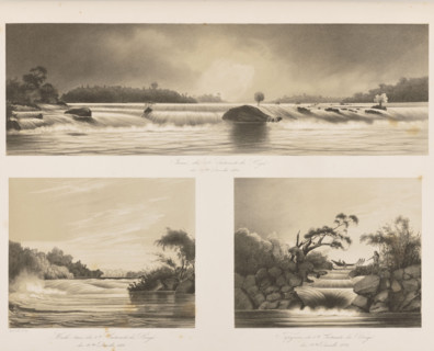 1) Jurua, First Cataract on the Xingu River, December 17, 1842; 2) Acahi-teua, Third Cataract on