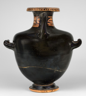 Red-figure hydria by the Amycus Painter, c. 420–400 BC (previously dated 420–410 BC). Greek