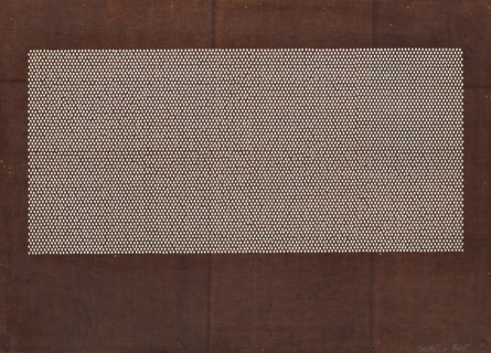 Ise katagami dyeing stencil - fine, dense mesh with rhomboidal meshes, Ôsugi (author), geometric