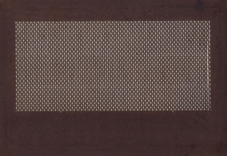 Ise-katagami dyeing stencil, komon type; pattern - zigzag; author: Osugi, Ishimi (1936- );