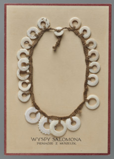 Non-monetary money — Conus shell necklace; shells; money; necklaces; 19th/20th century; Solomon