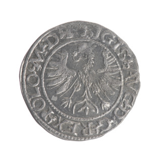Lithuanian half-grosz, Sigismund II Augustus (King of Poland; 1544–1572); Myszkowski, Stanislaw