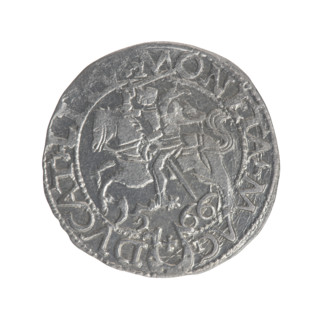 Lithuanian half-grosz, Sigismund II Augustus (King of Poland; 1544–1572), Myszkowski, Stanislaw