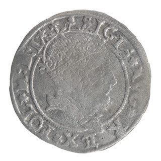 Lithuanian grosz on a Lithuanian foot, Sigismund II Augustus (King of Poland; 1544–1572), coats of