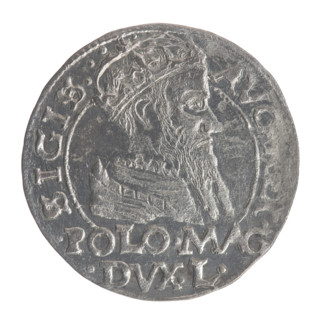 Lithuanian grosz on a Polish foot, Myszkowski, Stanislaw (?-1570); Sigismund II Augustus (King of