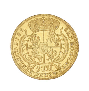 Crown Augustus; maker: Ernest Dietrich Croll (fl. 1753–1763); subject: Augustus III Sachsen (King