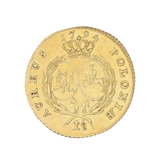One and a half Crown ducats, Stanislaw August Poniatowski (King of Poland; r. 1764–1795), 1794.