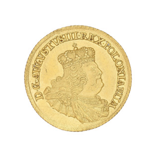 crown ducat, Augustus III Sas (King of Poland; 1733–1763), Croll, Ernest Dietrich (fl. 1753–1763),