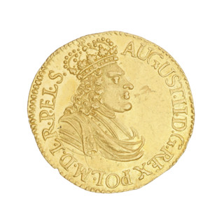 Gdansk ducat, Augustus II the Strong (King of Poland; 1697–1706, 1709–1733), Augustus II the Strong