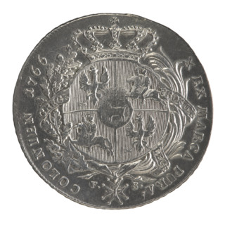 Crown thaler, Sylm, Fryderyk (1765–1767); Stanislaw August Poniatowski (King of Poland; 1732–1798).