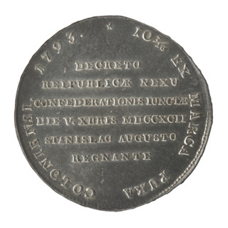 Thaler (so-called Targowica thaler) depicting Stanislaw August Poniatowski (King of Poland;