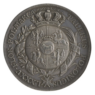 Trial Crown thaler, Stanislaw August Poniatowski (King of Poland; 1764–1795), Mörikofer, Johann