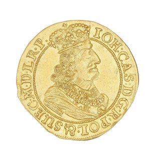 Gdansk ducat; maker: Daniel Lesse (1656–1685); issued under John II Casimir Vasa (King of Poland,