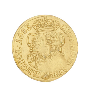 Crown ducat, Jan III Sobieski (King of Poland; 1629–1696), 1683. Obverse: bust in a laurel wreath,
