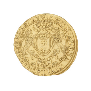 Gdansk ducat, Michal Korybut Wisniowiecki (King of Poland; 1669–1673), Lesse, Daniel (1656–1685),