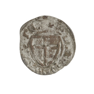 Teutonic szelag, Michal Küchmeister (Grand Master; 1414–1422). Teutonic shield (iconographic),