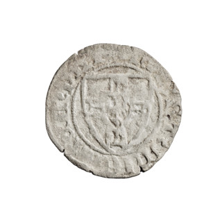 Teutonic szelag, Michal Küchmeister (Grand Master; 1414–1422). Teutonic shield (iconographic),