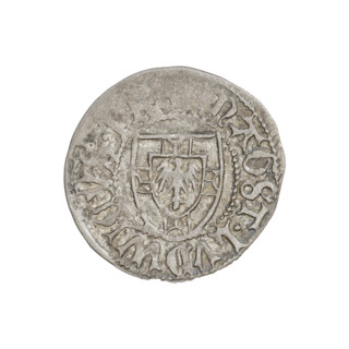 Teutonic szelag, Ludwik von Erlichshausen (Grand Master; 1450–1467), monastic shield of the Grand