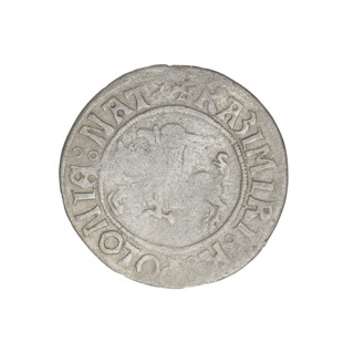 Glogów grosz, Sigismund I the Old (King of Poland; 1506–1548). Obverse: Pogon (coat of arms); in