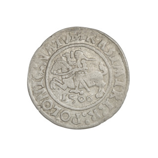 Glogów grosz, Sigismund I the Old (King of Poland; 1506–1548). Obverse: Pogon (coat of arms) with