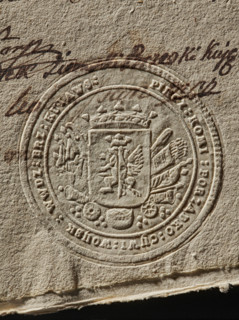 Round seal impression of the Civil-Military Order Commission of the Brzesko-Kujawskie Voivodeship.
