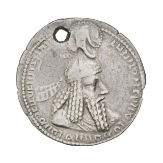 drachma, Ardashir I (ruler of Persia; 224–242), busts, altars, crowns, Persia, Sassanid Kingdom,