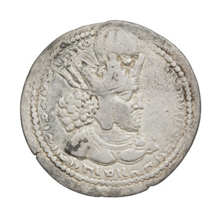drachma, Shapur I (ruler of Persia; 241–272), altars, busts, crowns, Persia, Sassanid Kingdom, fire