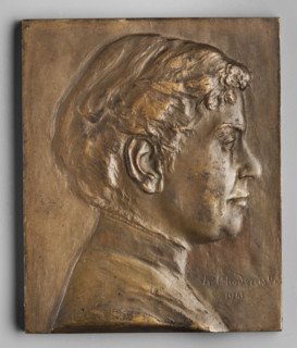 Head of a woman, Kazimierz Mieczyslaw Chodzinski (1861–1921). Obverse: head of a woman in right