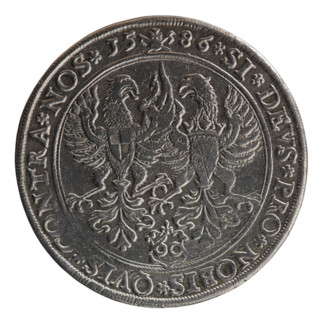 Thaler (Gulden), Pawel (publisher). Jerzy Fryderyk (Duke of Karniów; 1539–1603) — iconography: