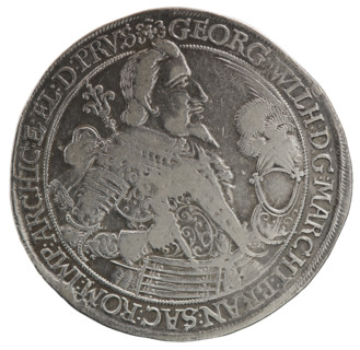 Thaler; maker: Koch, Dawid; publisher: Ernest Pfahler. Department of Coins of Lands Associated with