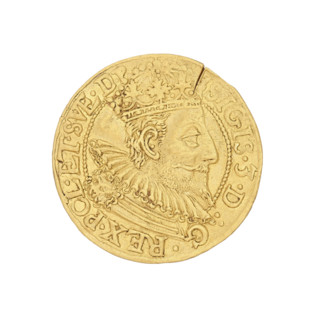 Gdansk ducat, Klüwer, Filip (fl. 1588–1601); portrait of Sigismund III Vasa (King of Poland,