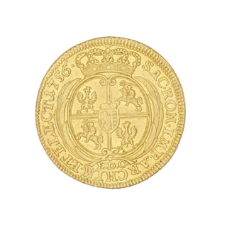 Crown ducat, August III Sas (King of Poland; 1733–1763), Croll, Ernest Dietrich (fl. 1753–1763),