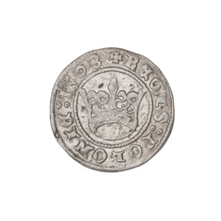 Crown half-grosz, Sigismund I the Old (King of Poland; 1506–1548). Obverse: Polish eagle with a