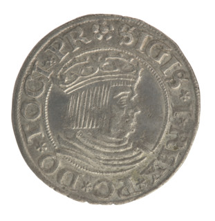 Gdansk grosz, Sigismund I the Old (King of Poland; 1467–1548), grosz, Gdansk (Pomeranian