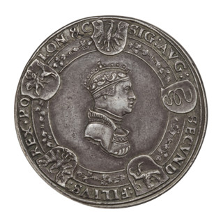 Crown medal thaler (cast), Sigismund I the Old (King of Poland; 1506–1548), medal thalers, crowns;