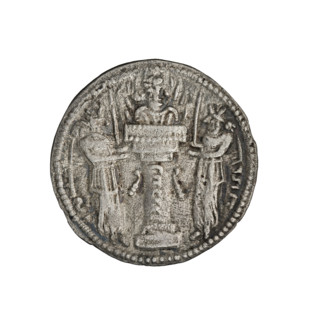 drachma, Shapur II (ruler of Persia; 309–379). Obv.: Bust of Shapur II facing right; on his head is