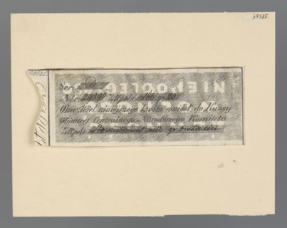 Receipt of the Central National Committee, National Government; bearer receipt of the Main Cashier