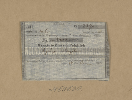 Nominal receipt No. 33170 issued in the name of Hube for the amount of 1,400 zloty on June 15,