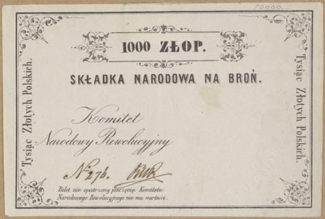 National contribution for weapons, securities, National Government, national contribution for