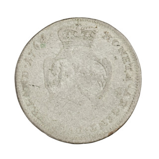 Obverse: In the rim a male bust in armour and a wig, turned to the right, divides an inscription in