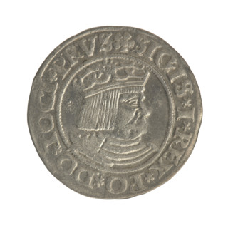 Gdansk grosz, Sigismund I the Old (King of Poland; 1506–1548). Jagiellonians (dynasty). Obv.: