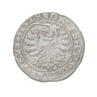Prussian grosz, Sigismund I the Old (King of Poland; 1506–1548). Obverse: Crowned male bust in